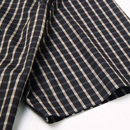 Camisa em Seda Gelo Captain™ Xadrez Náutico para o Homem de Prestígio!