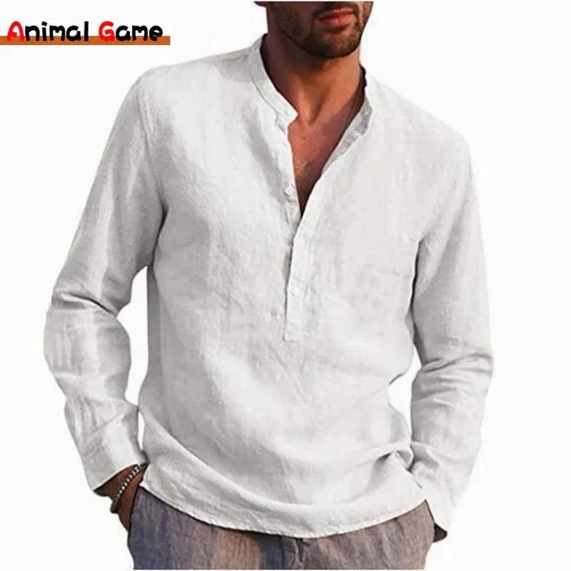 Camisa Em Linho Alto Padrão - Classe A / Toque de Sofisticação Que Seu Guarda Roupas Merece!
